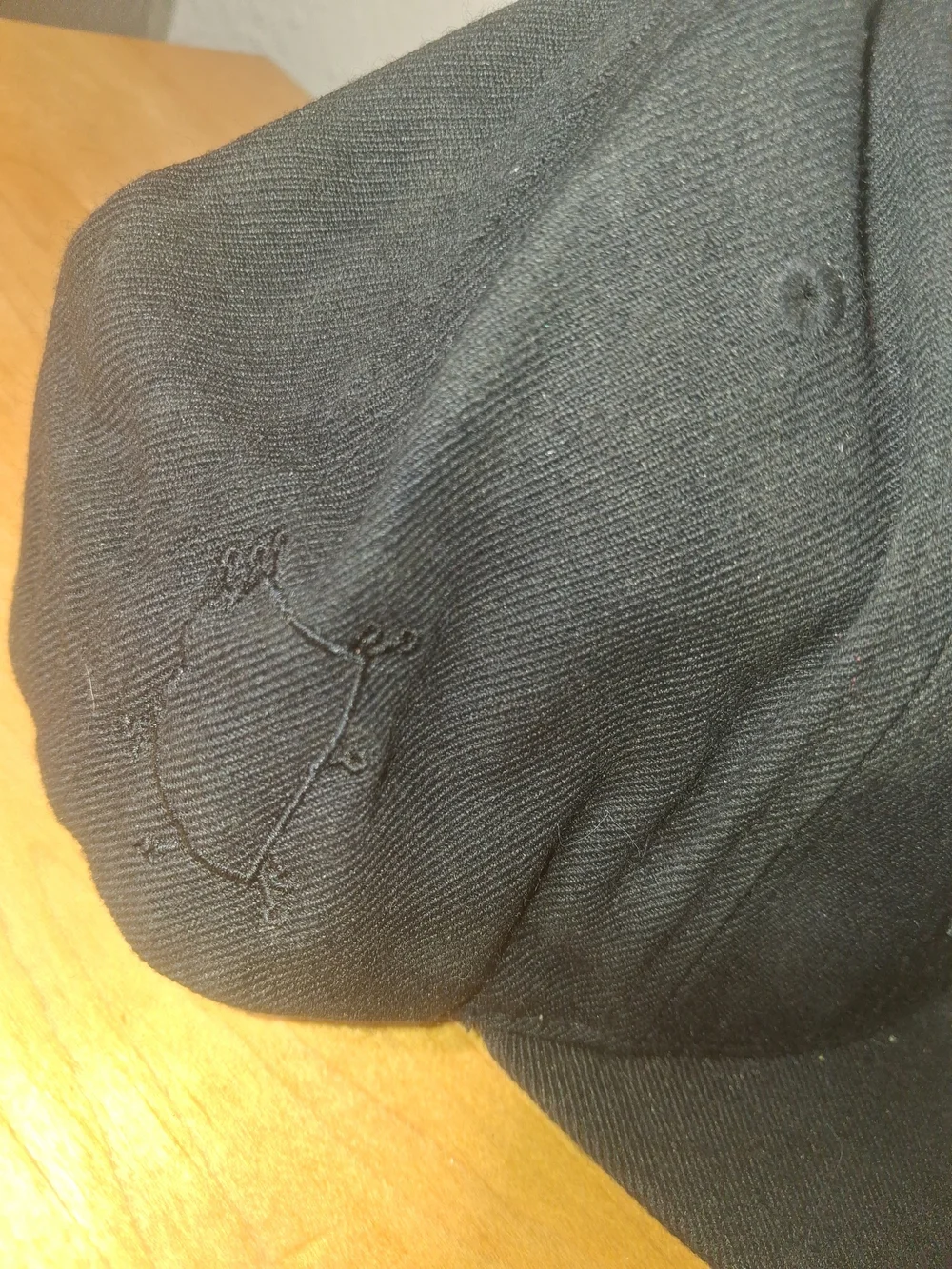 Embroidered Black Men's Baseball Cap